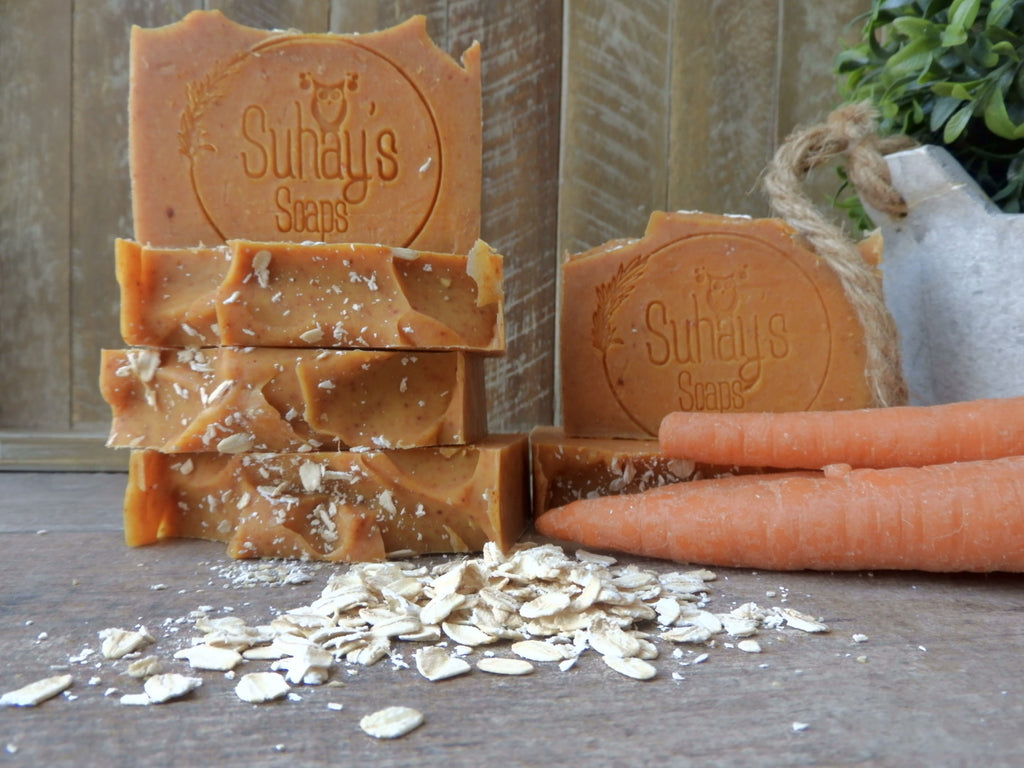 Turmeric Carrot Oat & Honey Soap